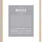 Maycee | Name Art Print