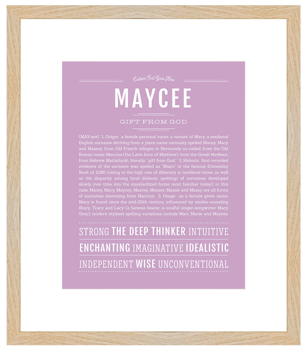 Maycee | Name Art Print