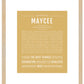 Maycee | Name Art Print