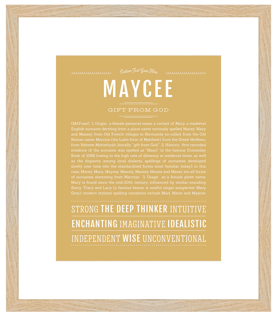 Maycee | Name Art Print