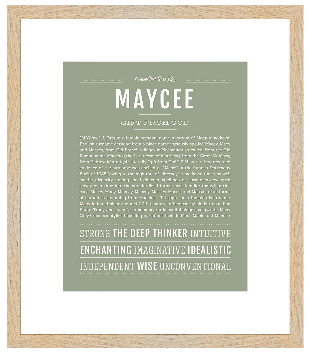 Maycee | Name Art Print