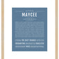 Maycee | Name Art Print