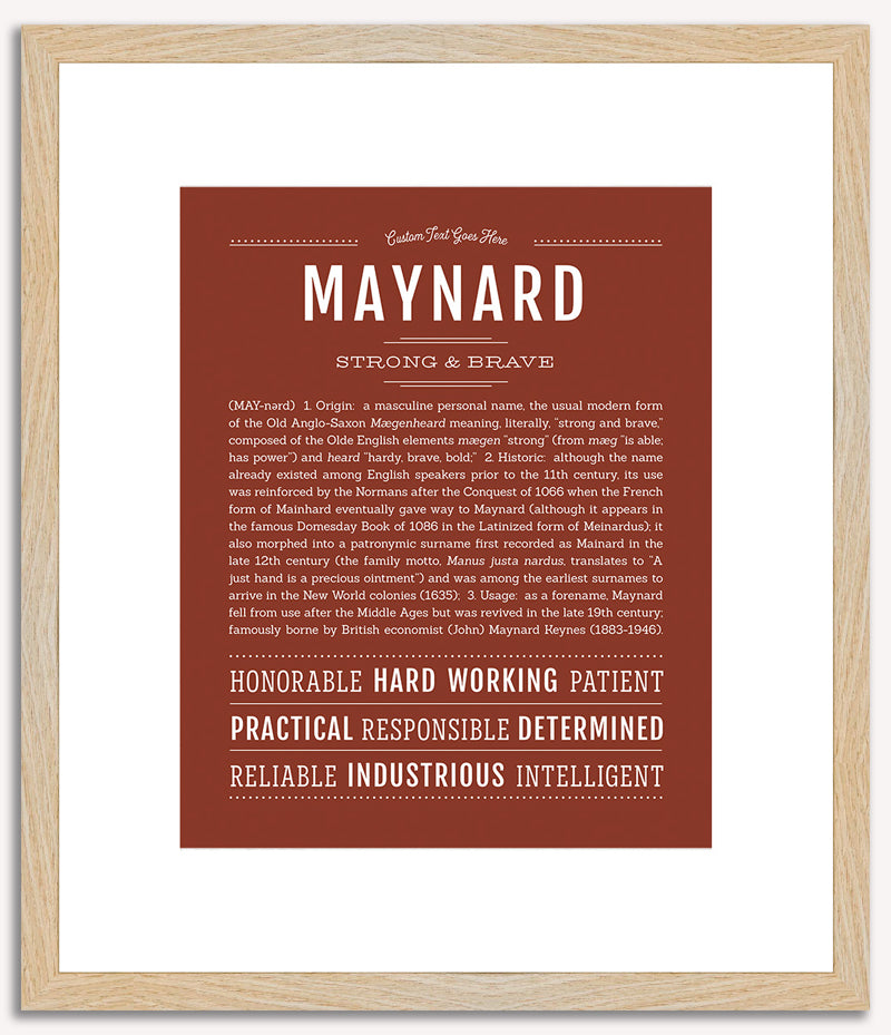 Maynard | Name Art Print