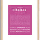 Maynard | Name Art Print