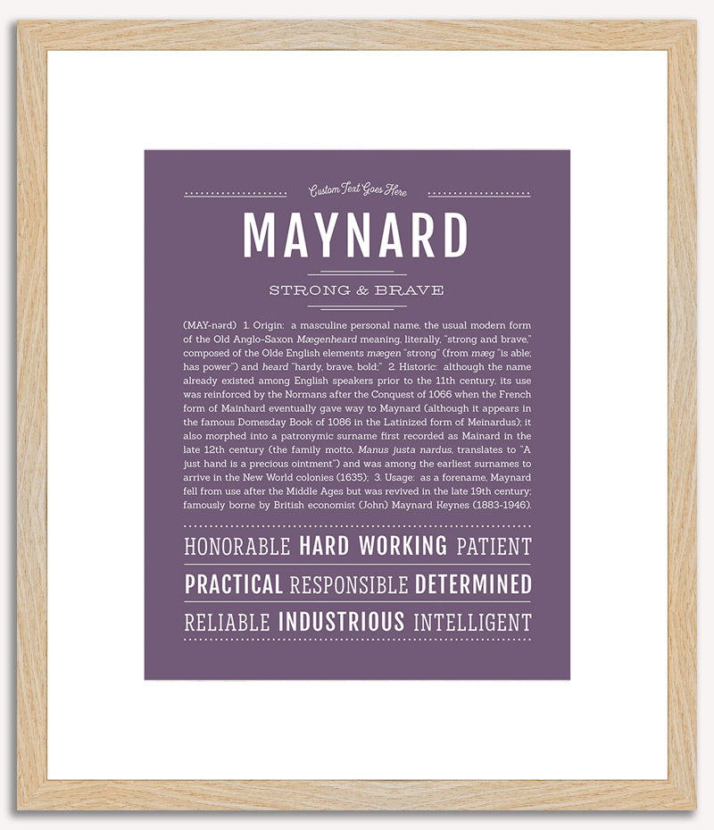 Maynard | Name Art Print