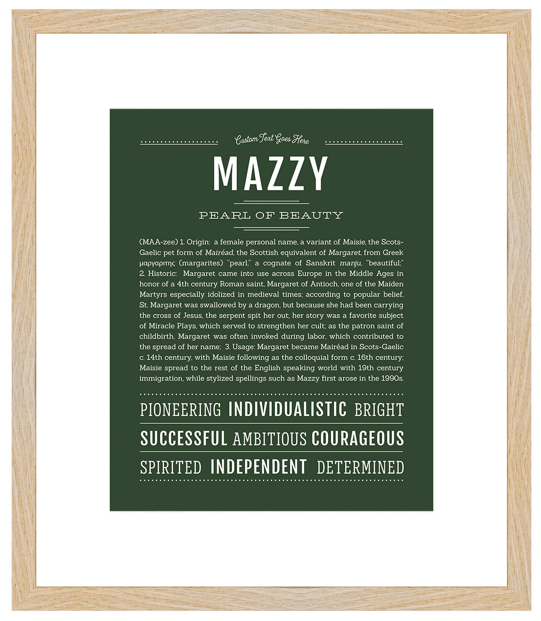 Mazzy | Name Art Print