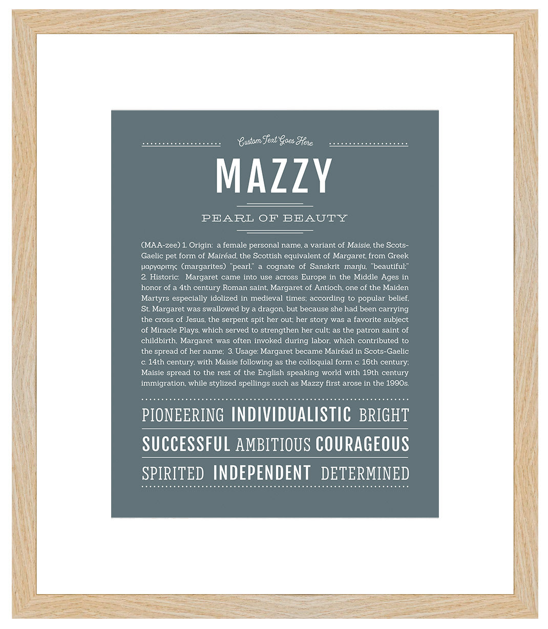 Mazzy | Name Art Print