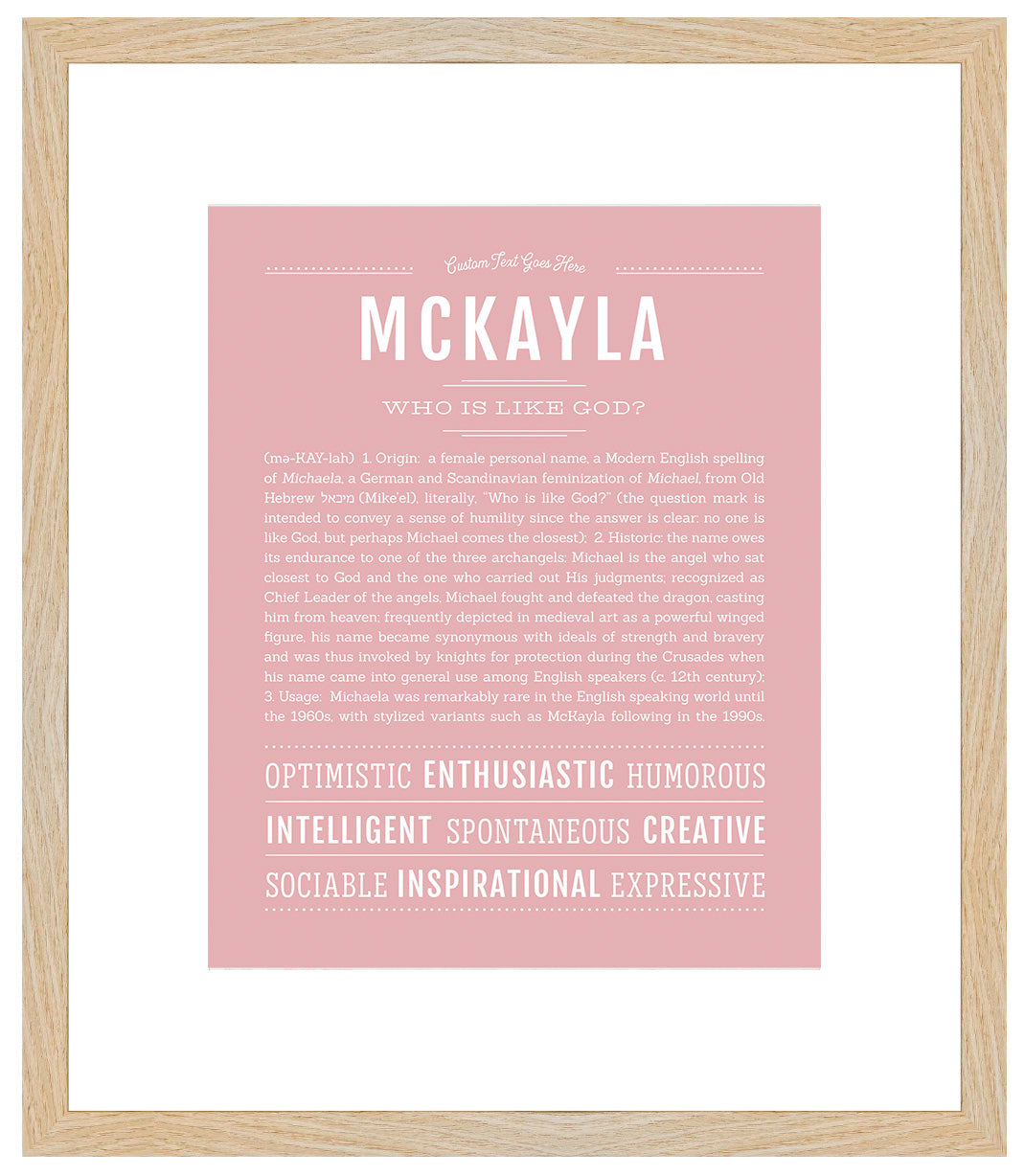 McKayla | Name Art Print