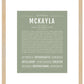 McKayla | Name Art Print