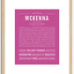 McKenna | Name Art Print