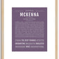 McKenna | Name Art Print