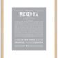 McKenna | Name Art Print