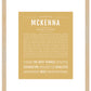 McKenna | Name Art Print