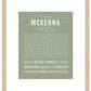 McKenna | Name Art Print