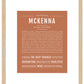 McKenna | Name Art Print