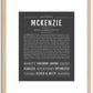 McKenzie | Name Art Print