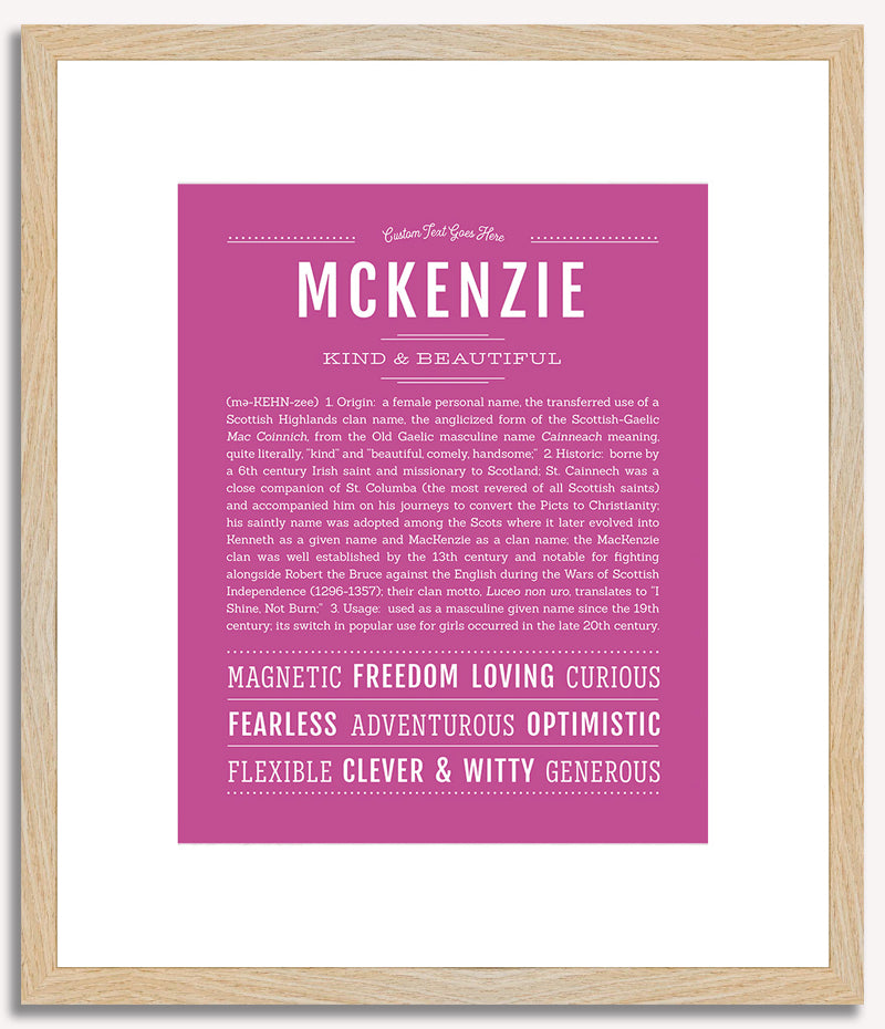 McKenzie | Name Art Print