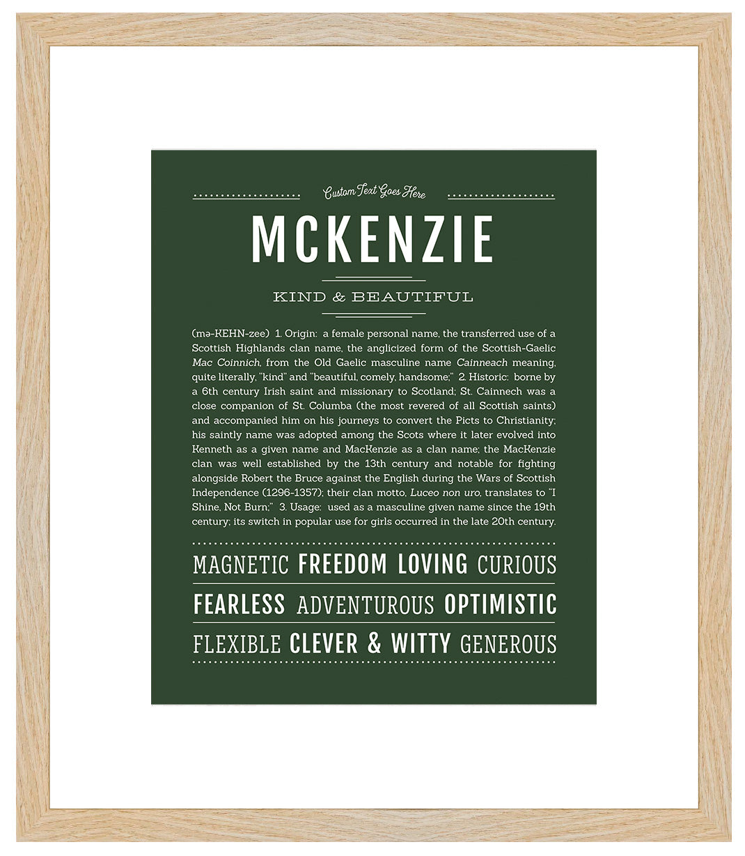 McKenzie | Name Art Print