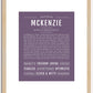 McKenzie | Name Art Print