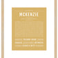 McKenzie | Name Art Print