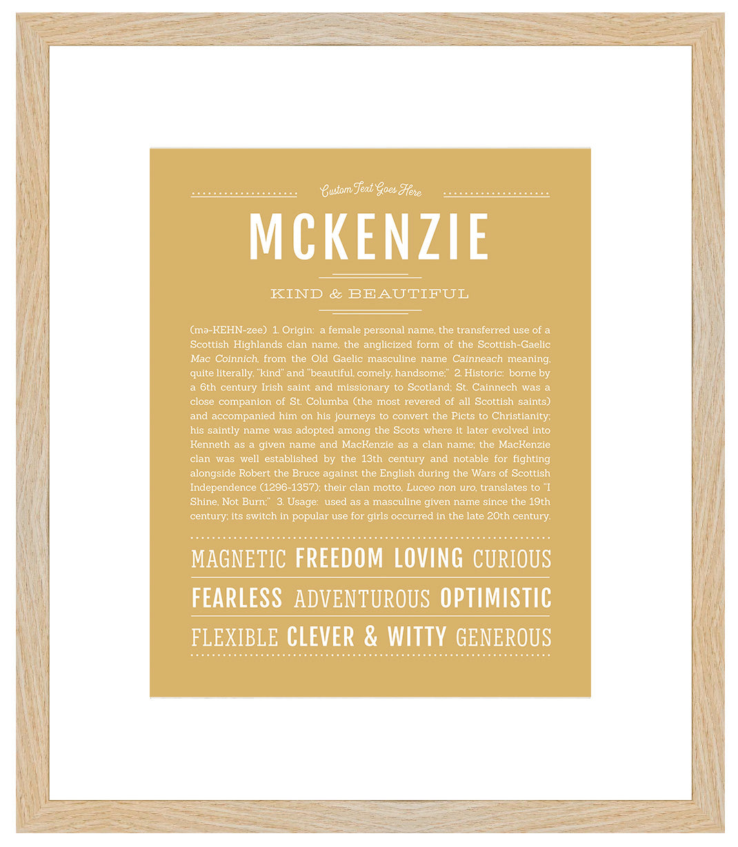 McKenzie | Name Art Print