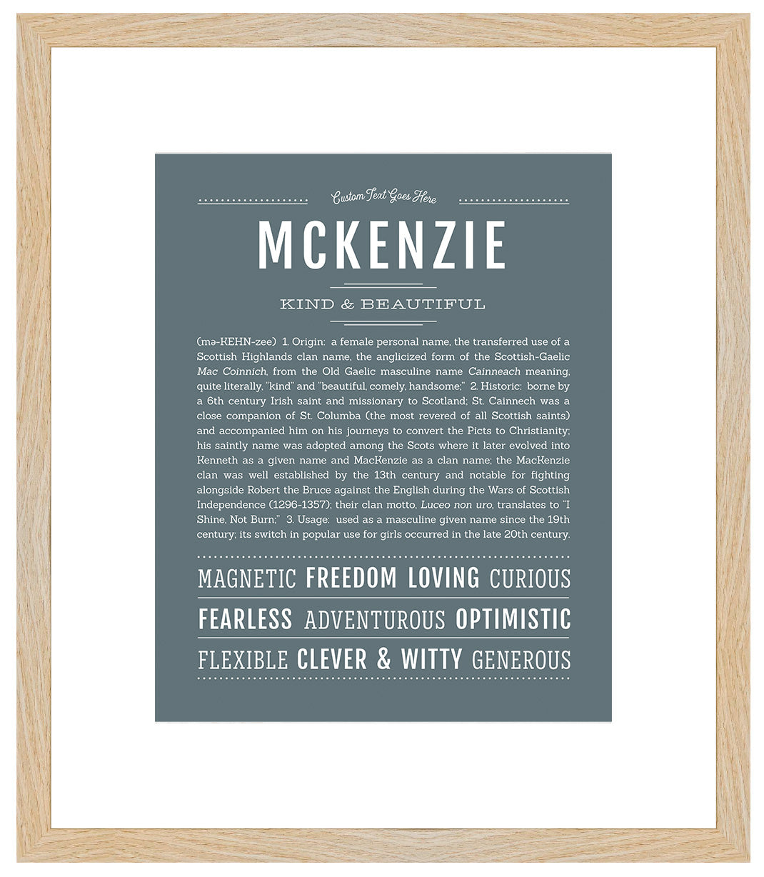 McKenzie | Name Art Print