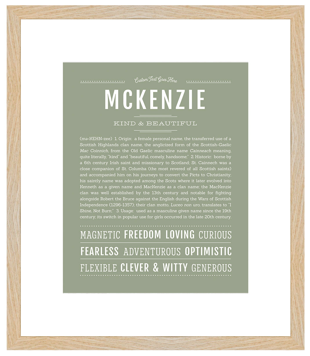 McKenzie | Name Art Print