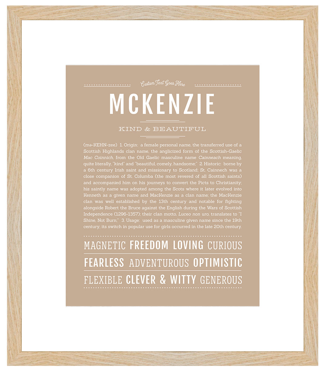 McKenzie | Name Art Print