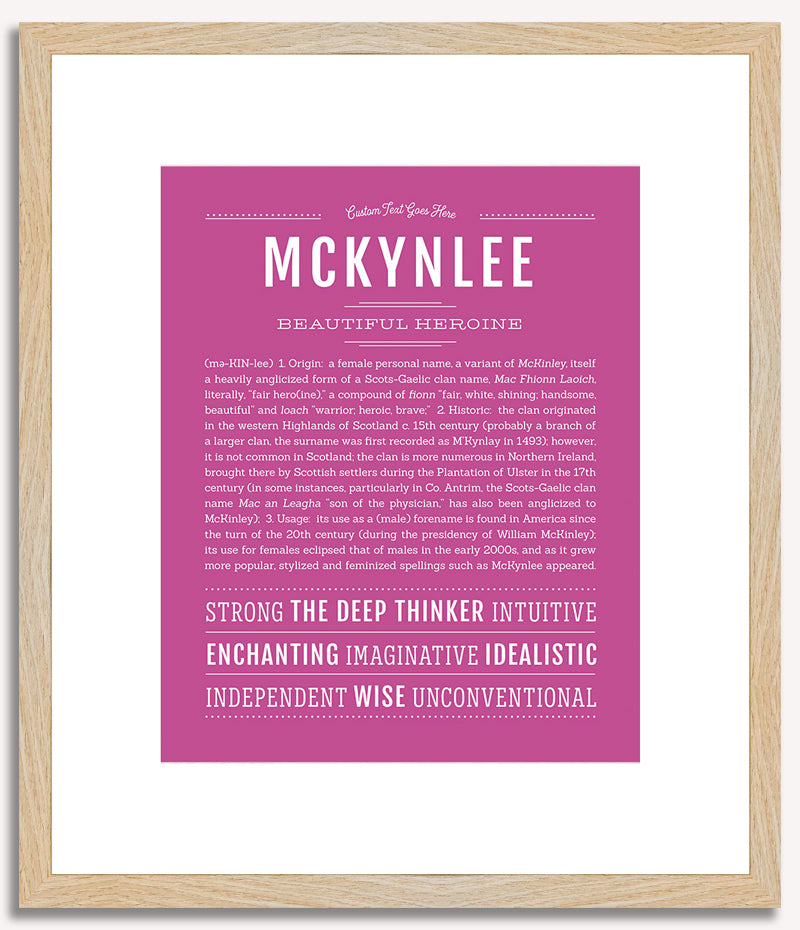 McKynlee | Name Art Print