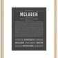 McLaren | Name Art Print