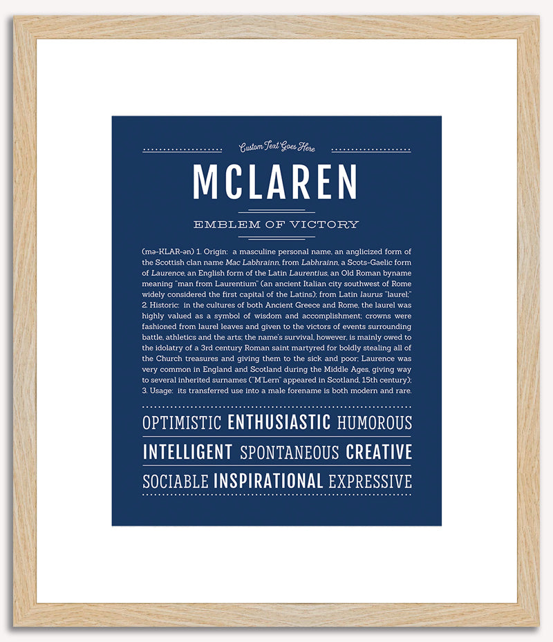 McLaren | Name Art Print