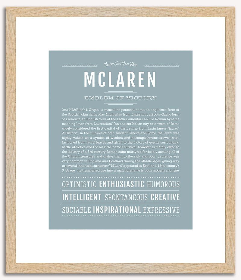 McLaren | Name Art Print