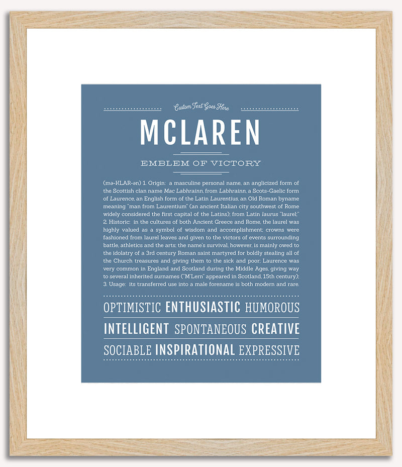 McLaren | Name Art Print