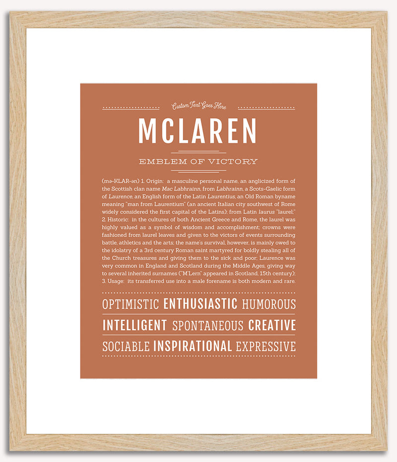 McLaren | Name Art Print