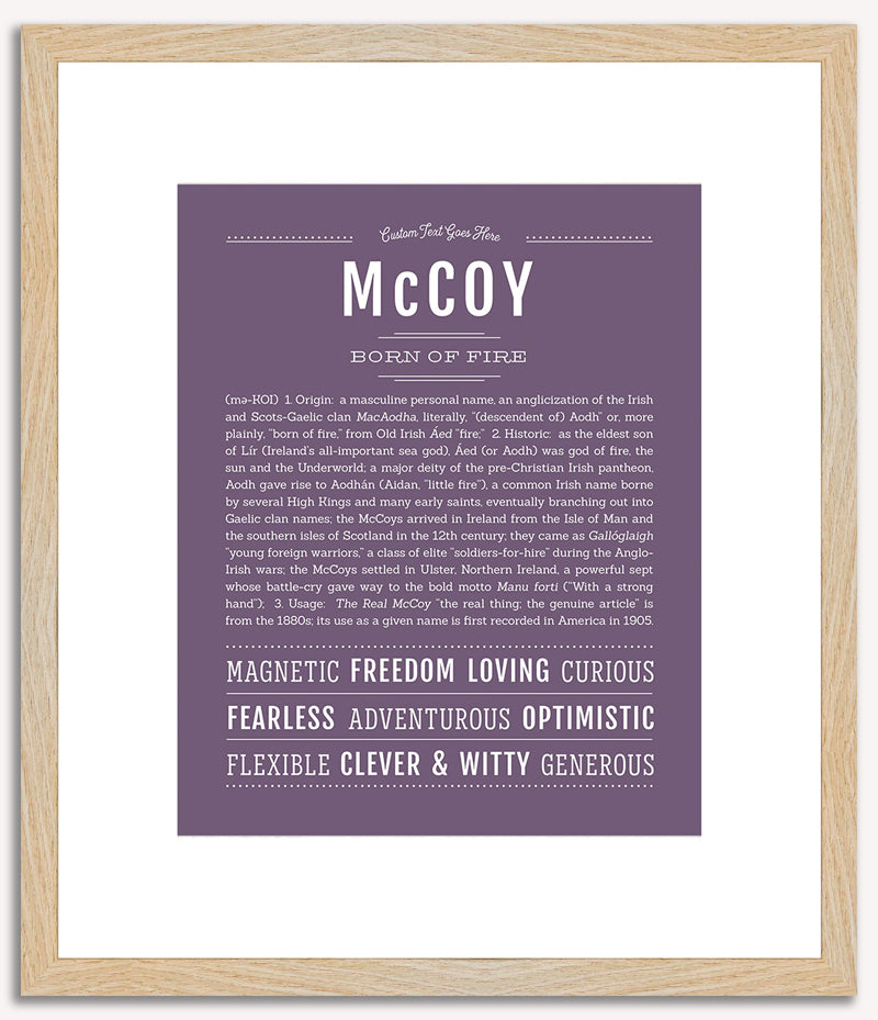 Mccoy | Name Art Print