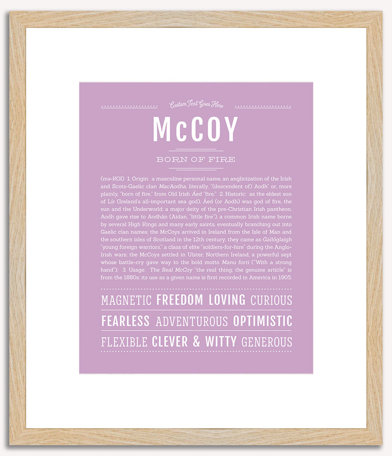 Mccoy | Name Art Print