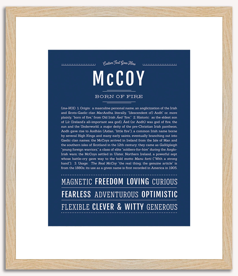 Mccoy | Name Art Print