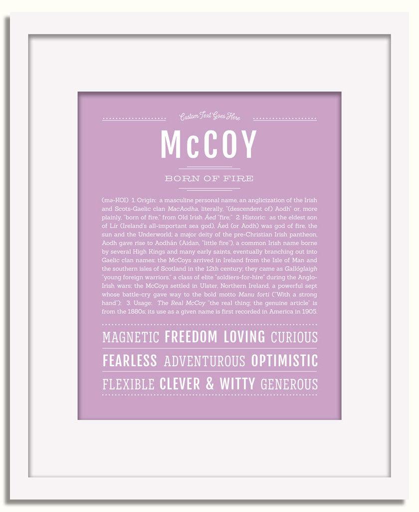 Frame Options | Lilac | White Frame, Matted