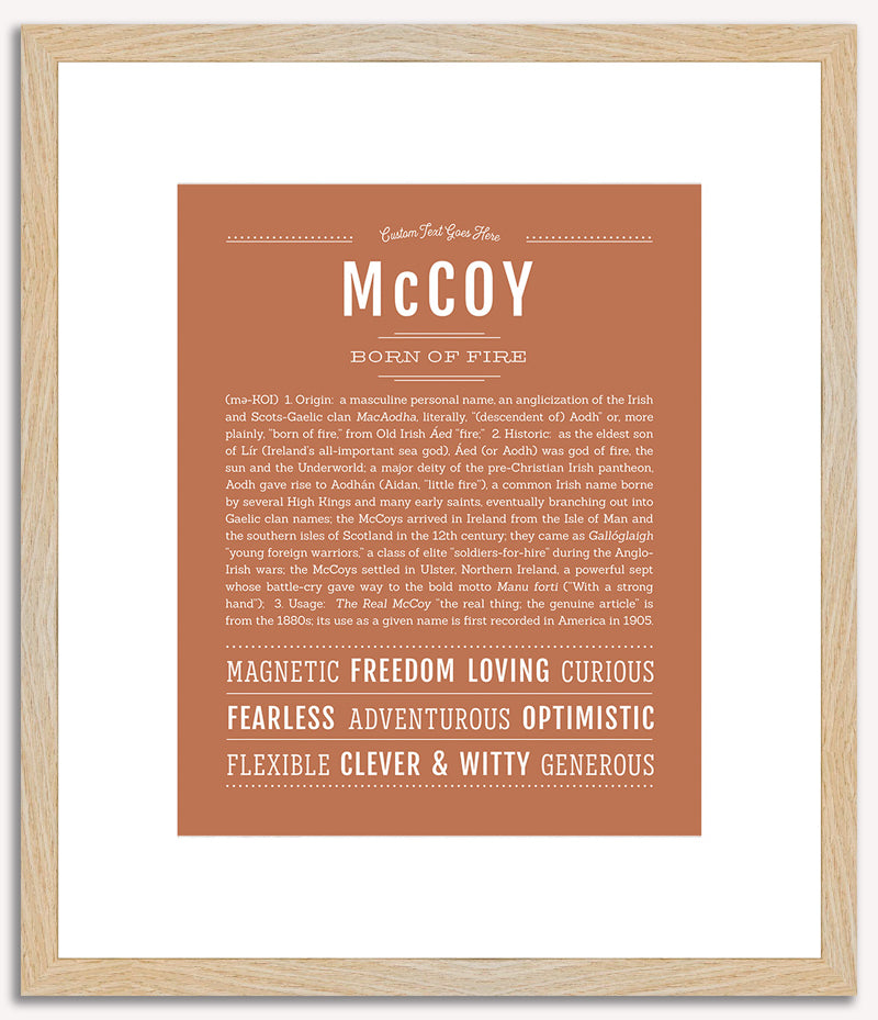 Mccoy | Name Art Print