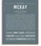 Mckay Personalized Name Meaning Art Prints Name Stories