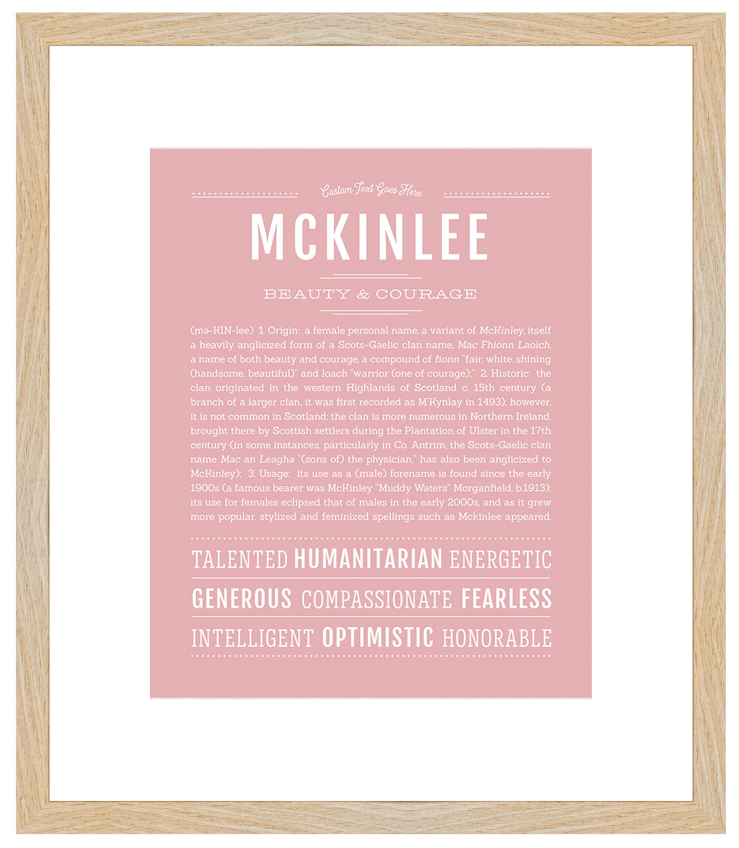 Mckinlee | Name Art Print