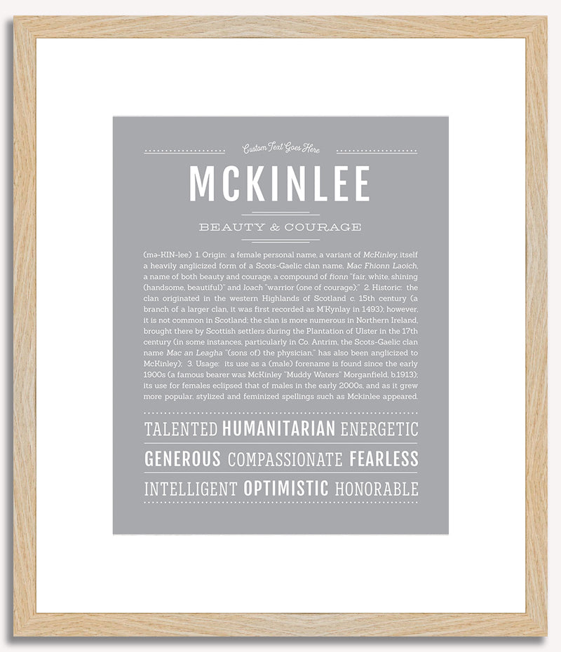 Mckinlee | Name Art Print