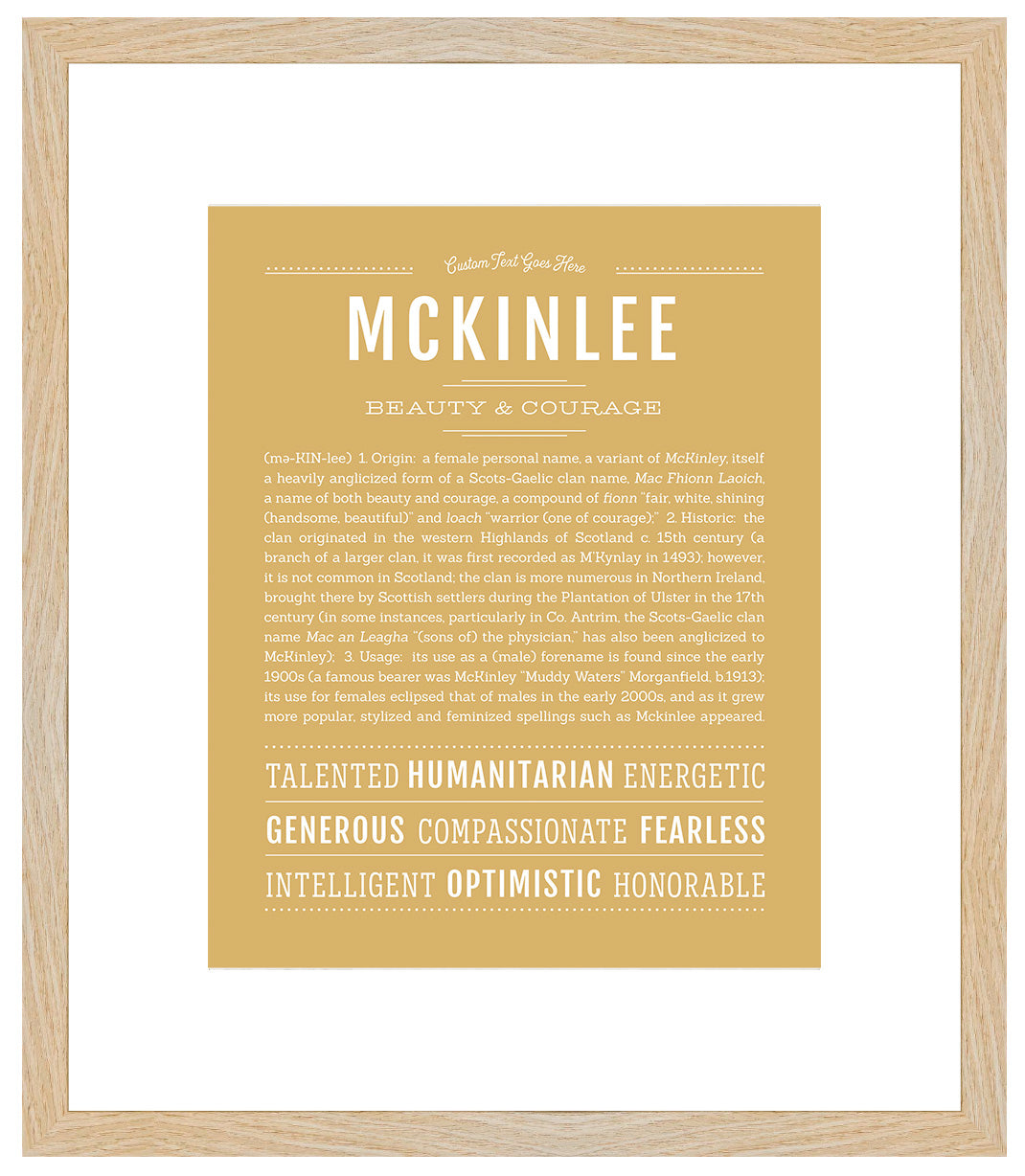 Mckinlee | Name Art Print