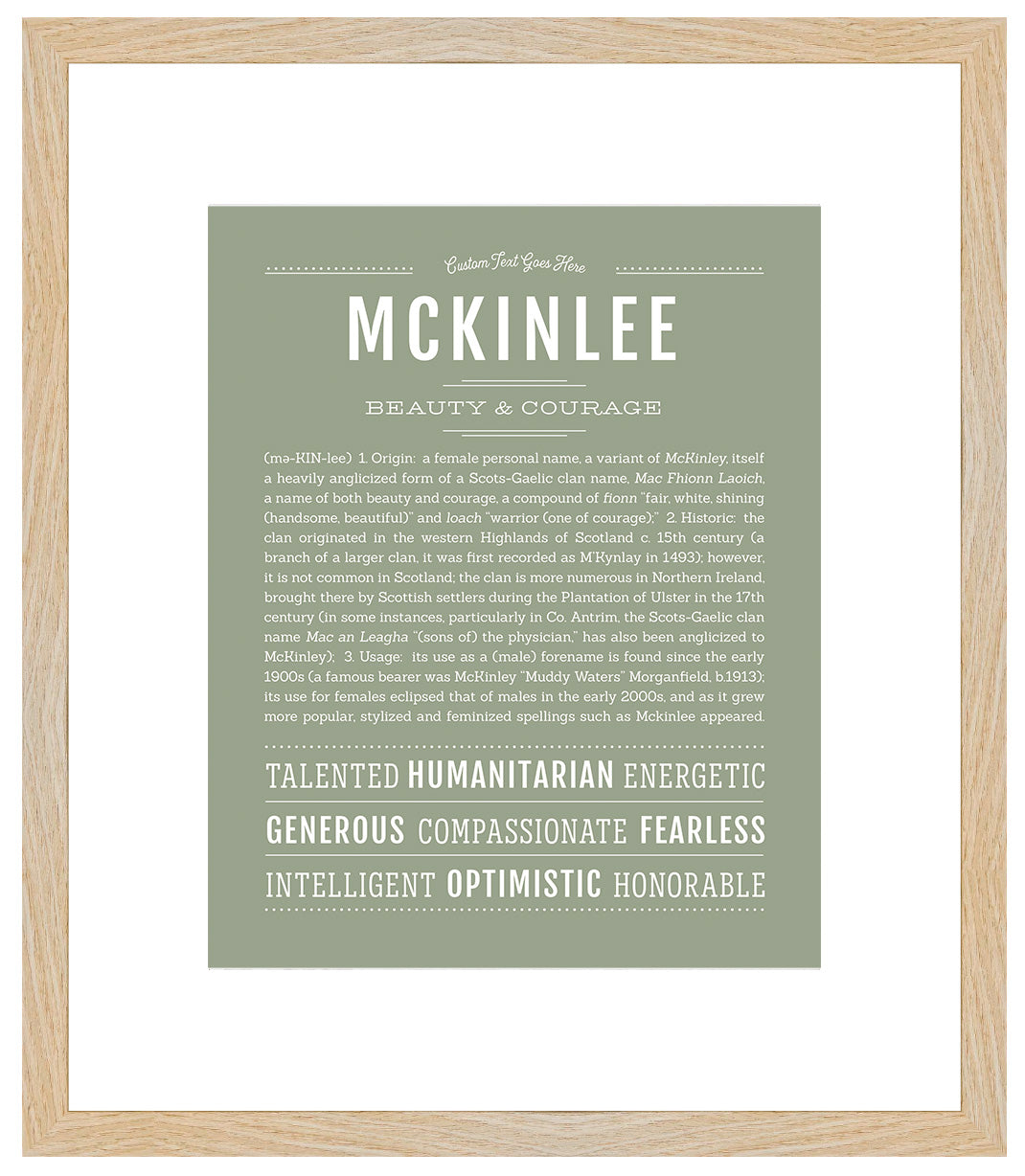 Mckinlee | Name Art Print