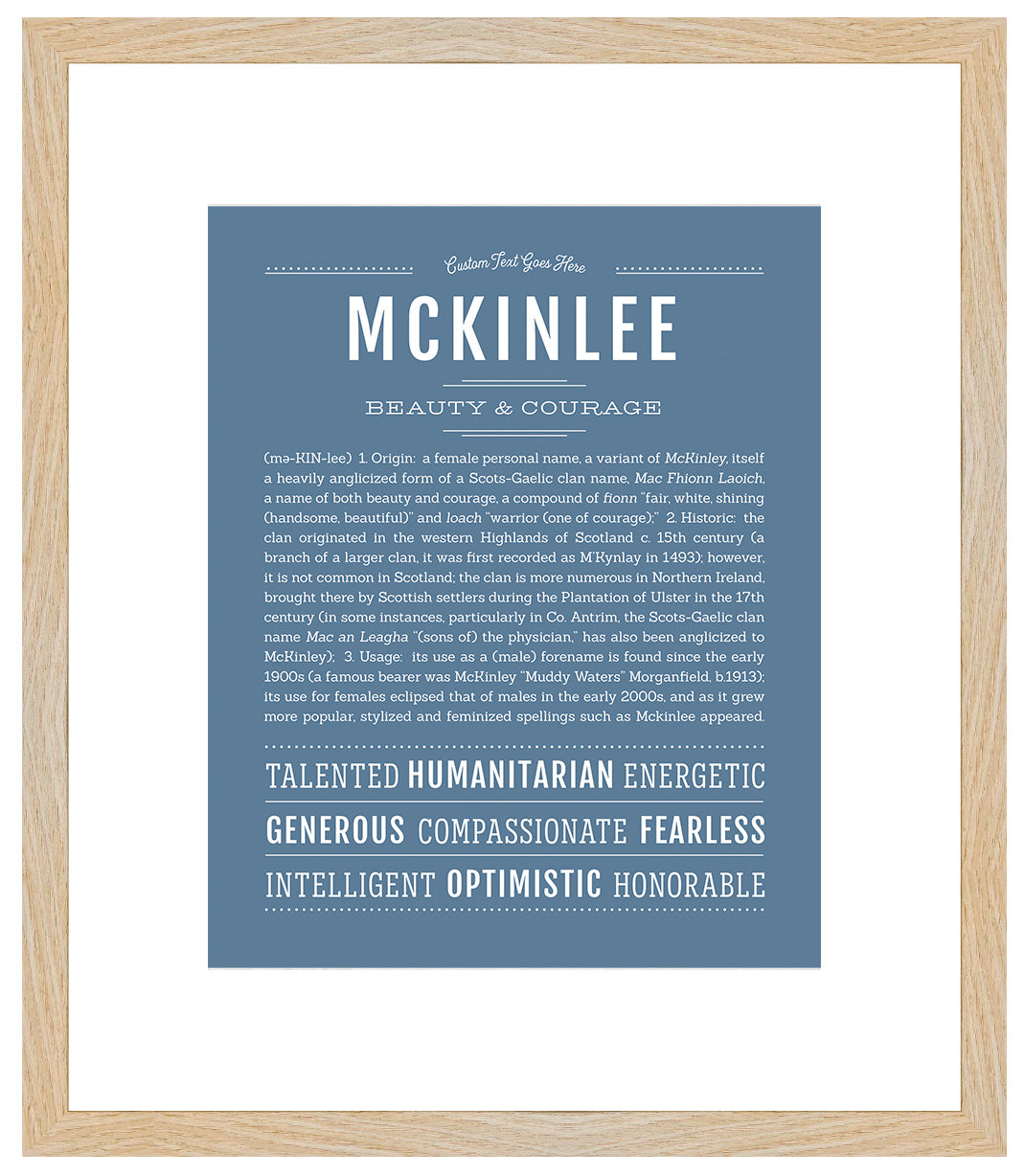 Mckinlee | Name Art Print