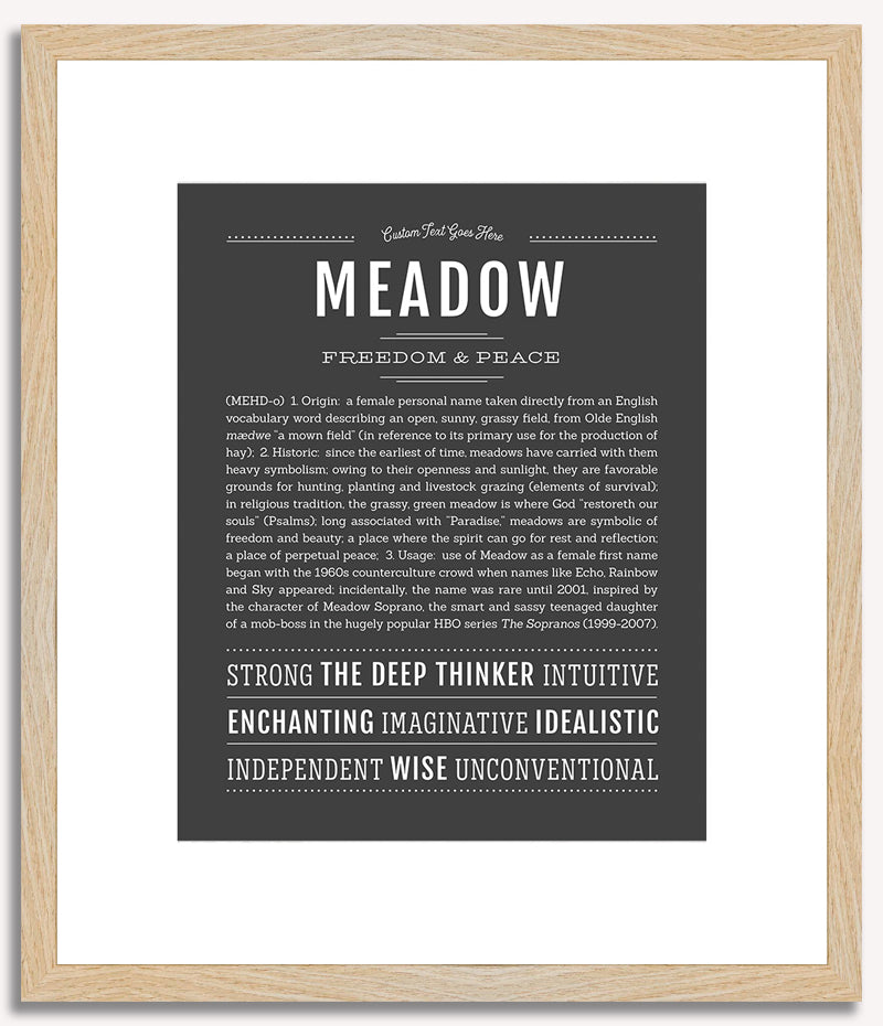 Meadow | Name Art Print