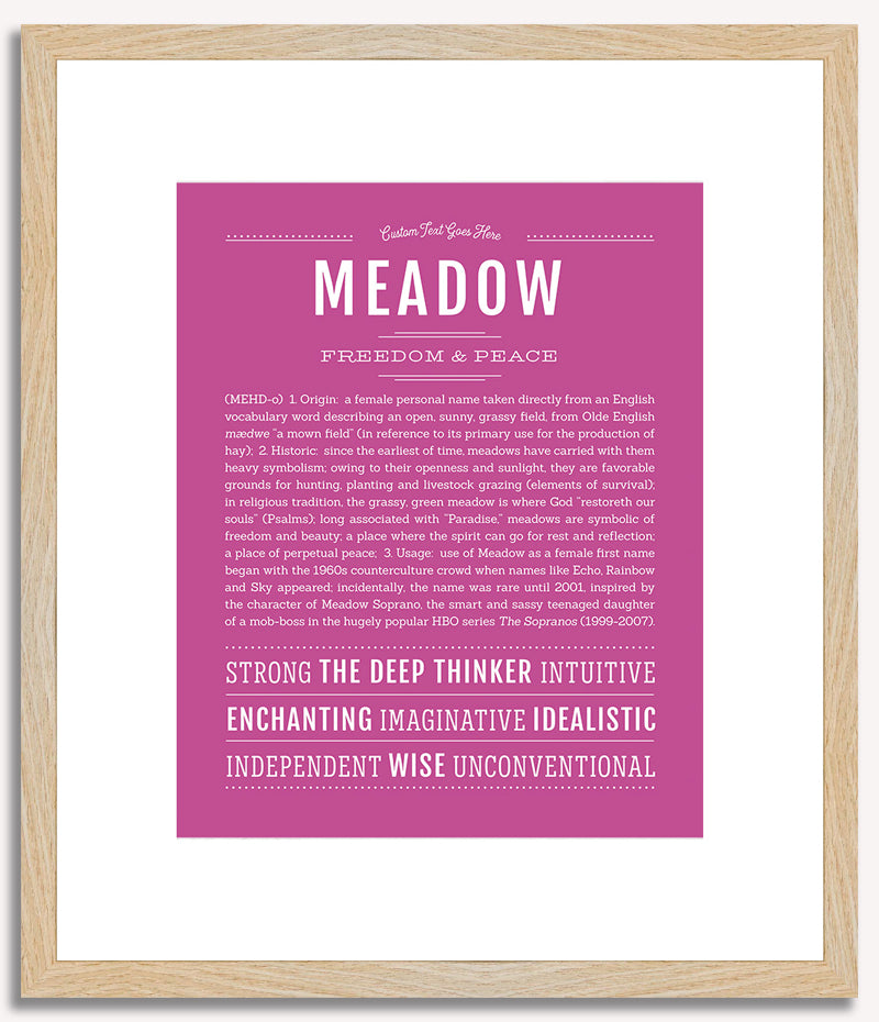 Meadow | Name Art Print