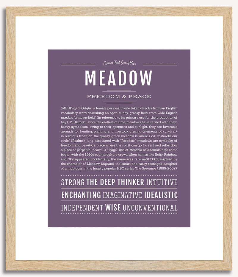 Meadow | Name Art Print