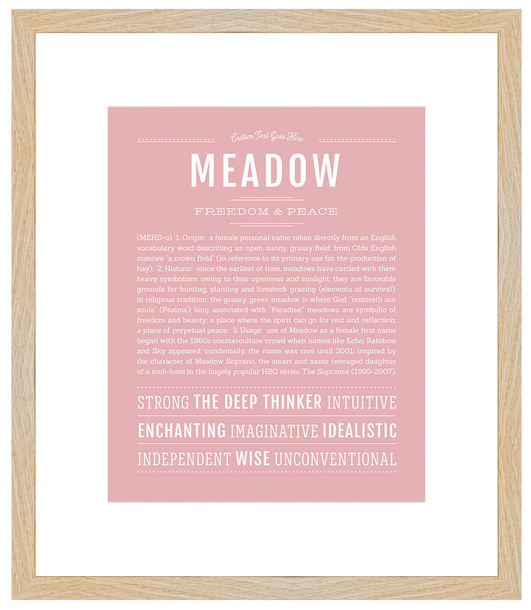 Meadow | Name Art Print