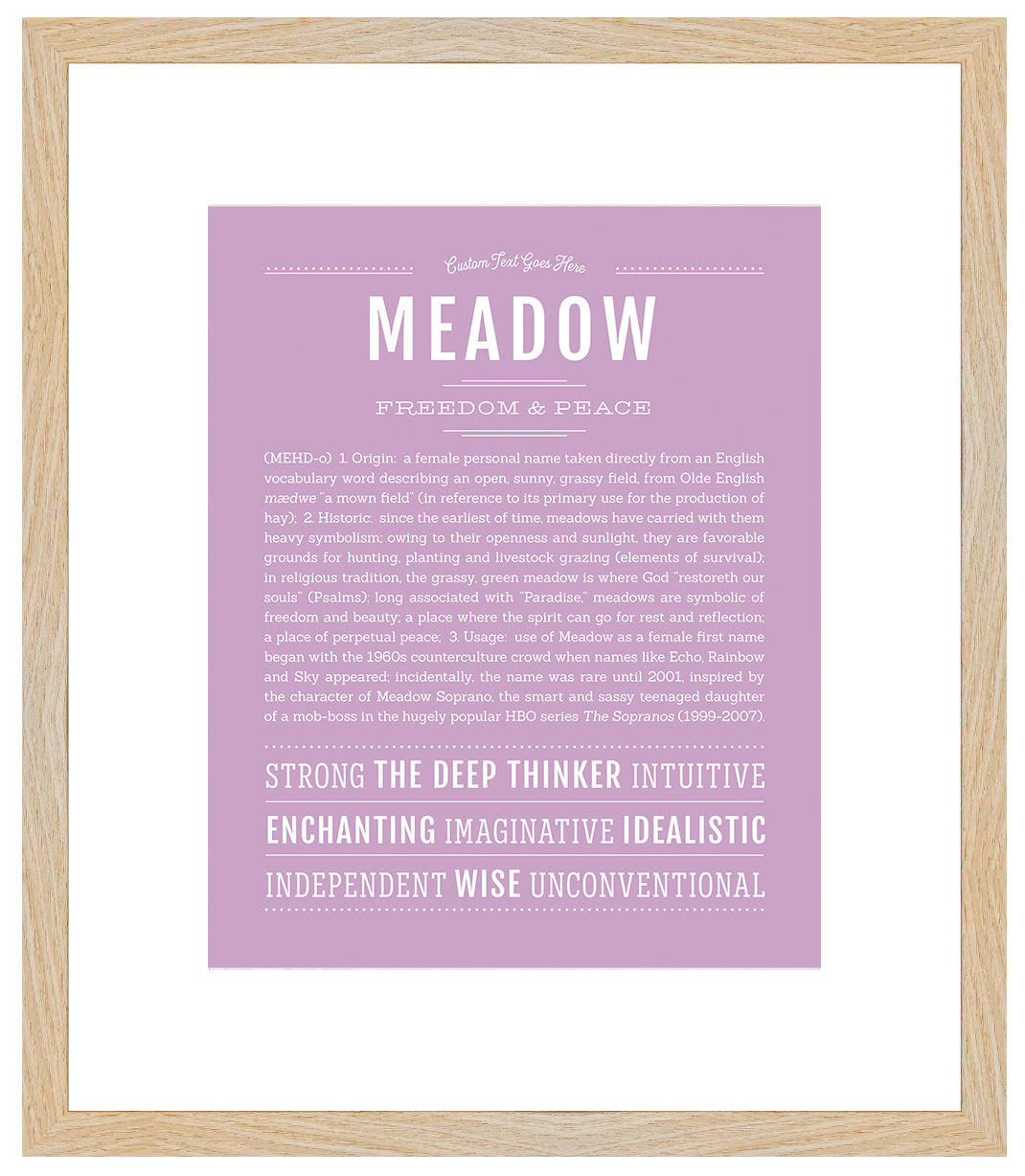 Meadow | Name Art Print